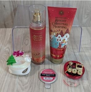 Bath & Body "Bright Christmas Morning" Fragrance Mist & Cream Scent portables